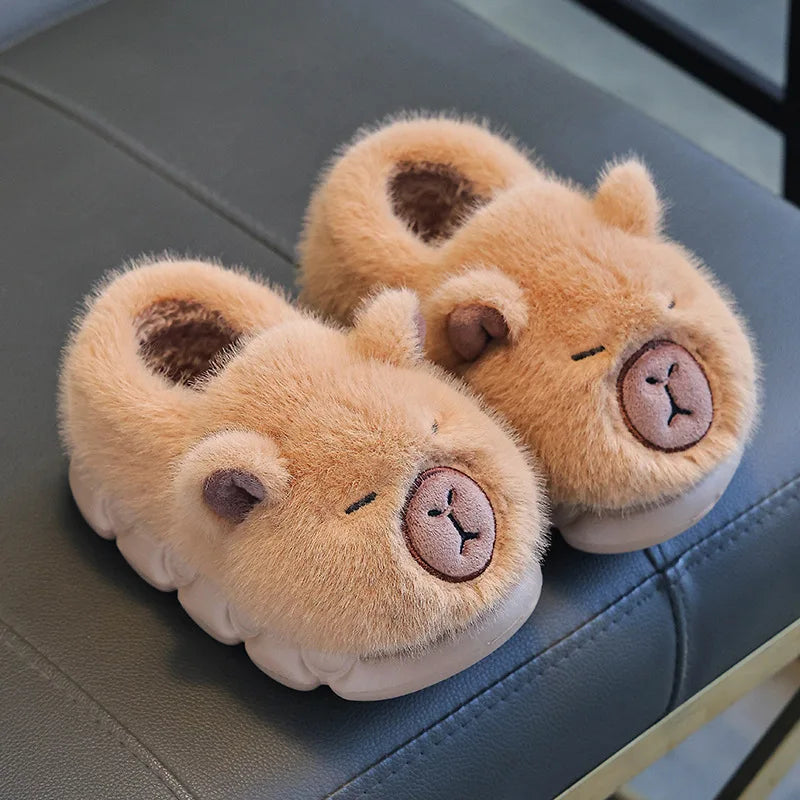 Fluffy Capybara Slippers