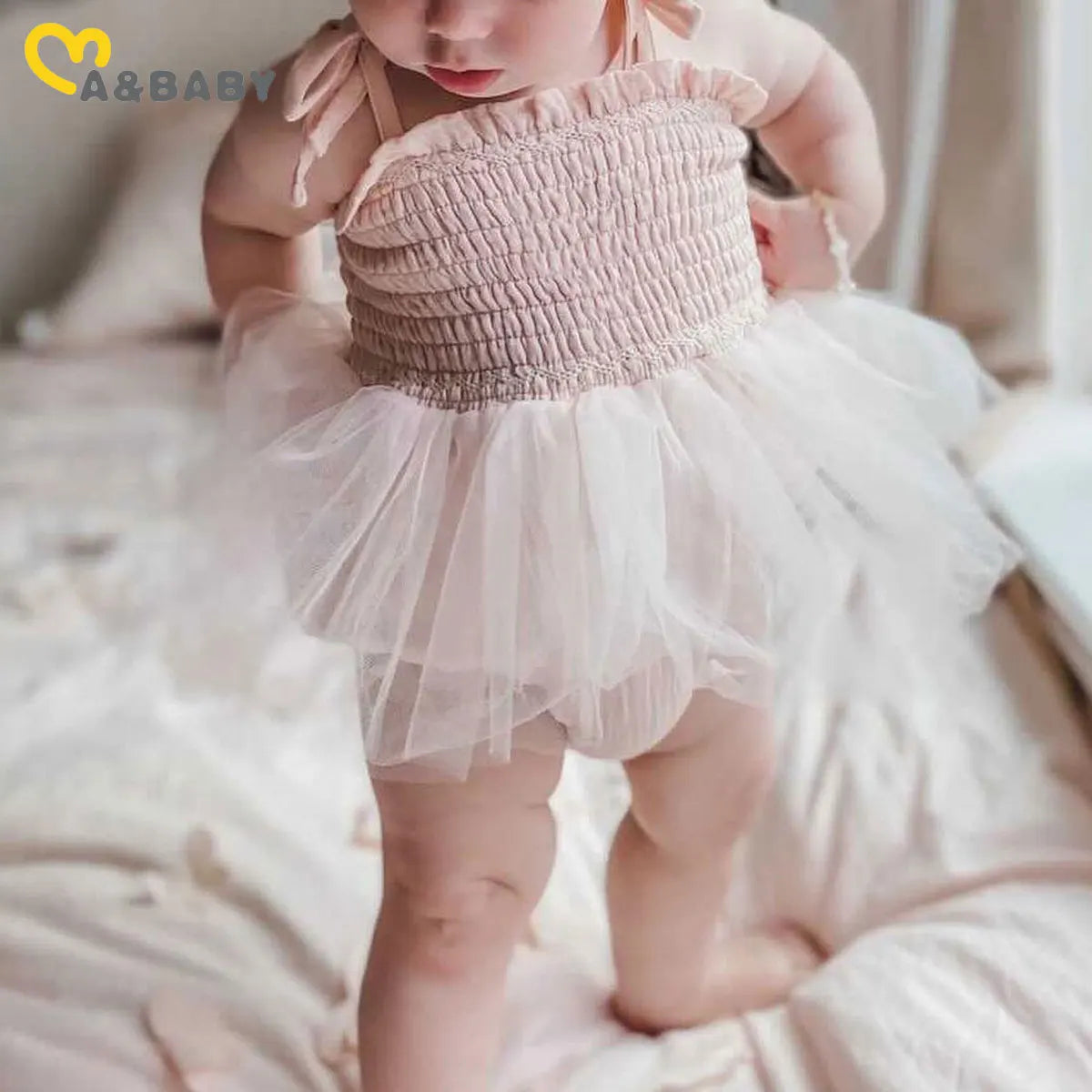 Princess Tulle Baby Romper Set