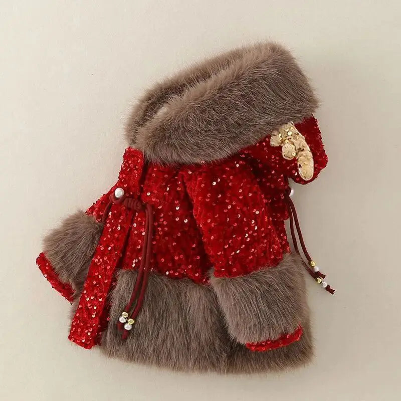 Holiday Glow Sequin Coat