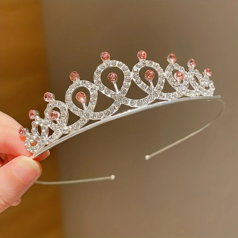 Princess Crown Tiara Set for Girls – 2 Pieces