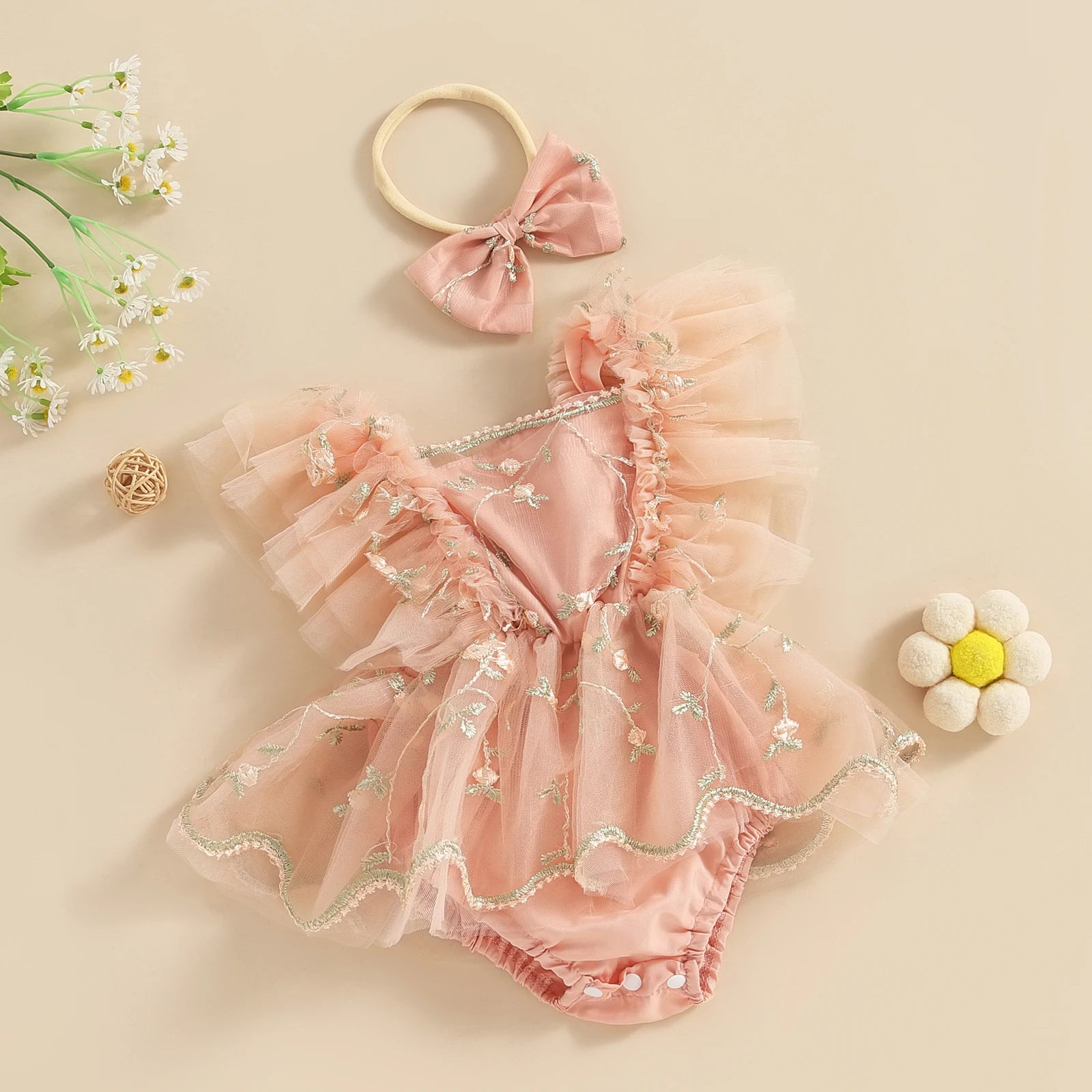 Fairy Garden Baby Romper Set