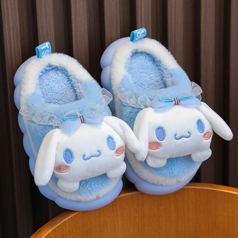 Whimsical Plush Slippers for Girls
