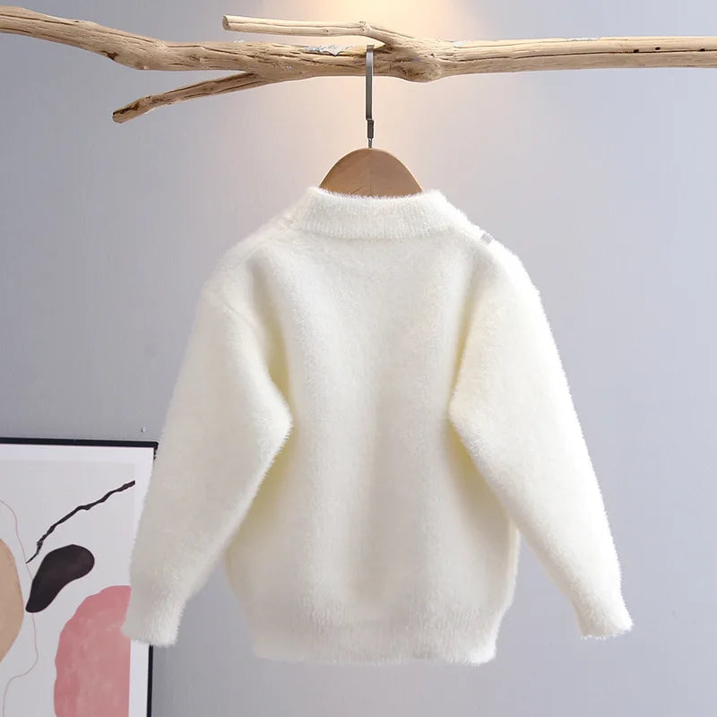 Teddy Patch Knit Sweater