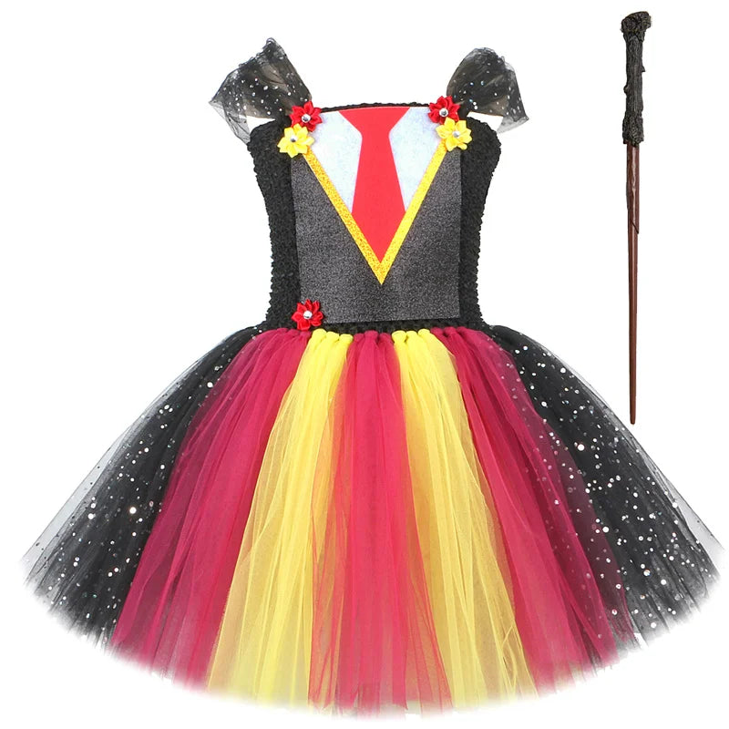Wizard School Gryffindor-Inspired Costume for Girls