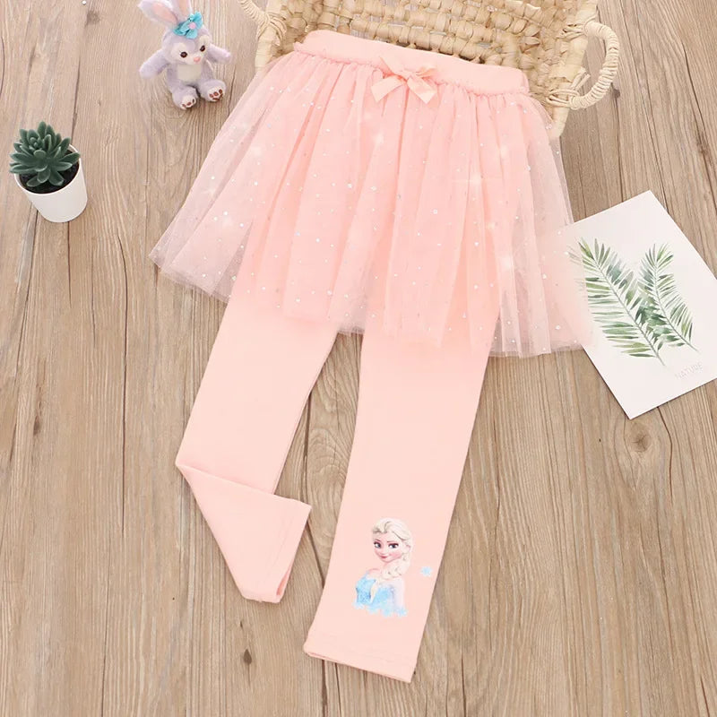 Ice Princess Sparkle Tulle Leggings