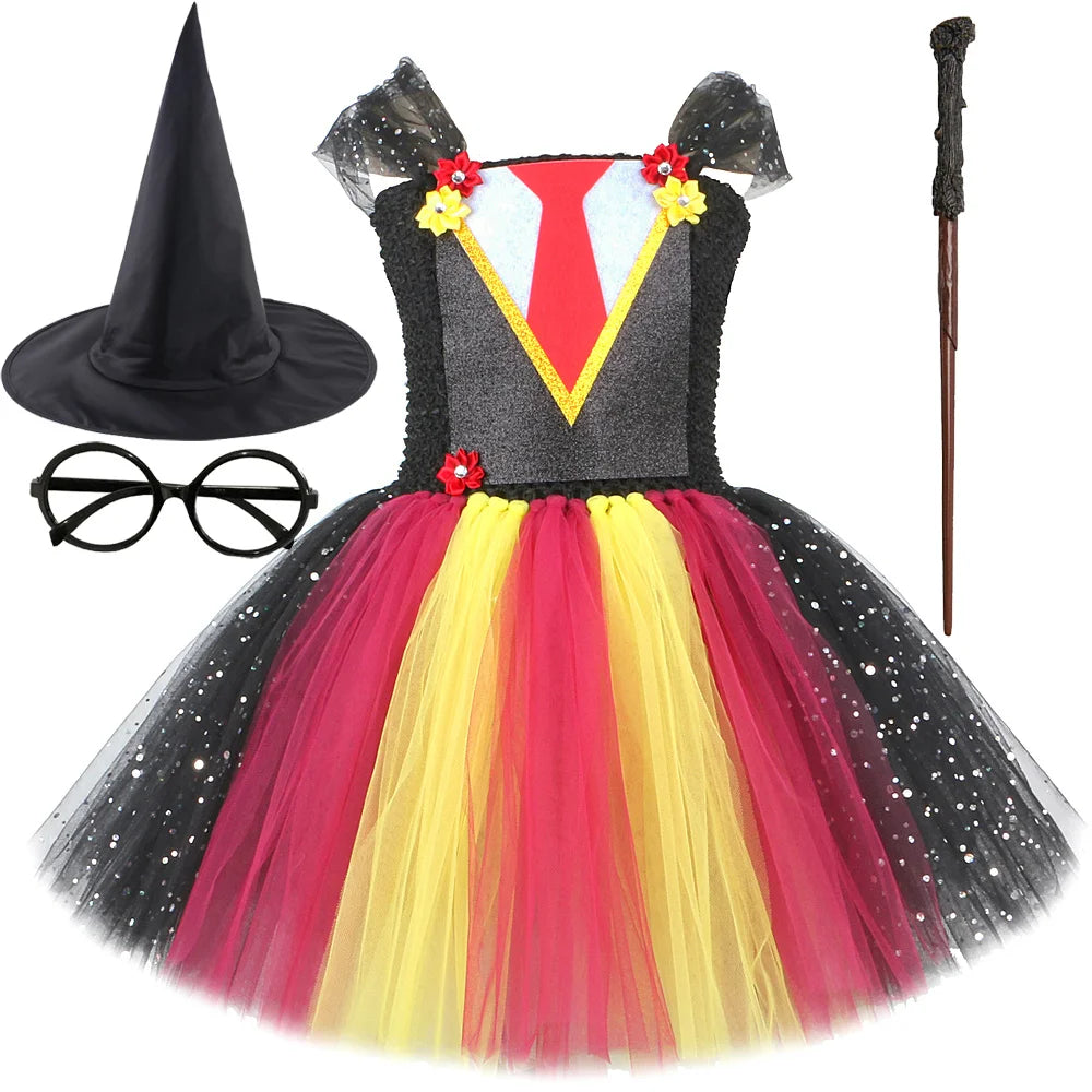 Wizard School Gryffindor-Inspired Costume for Girls