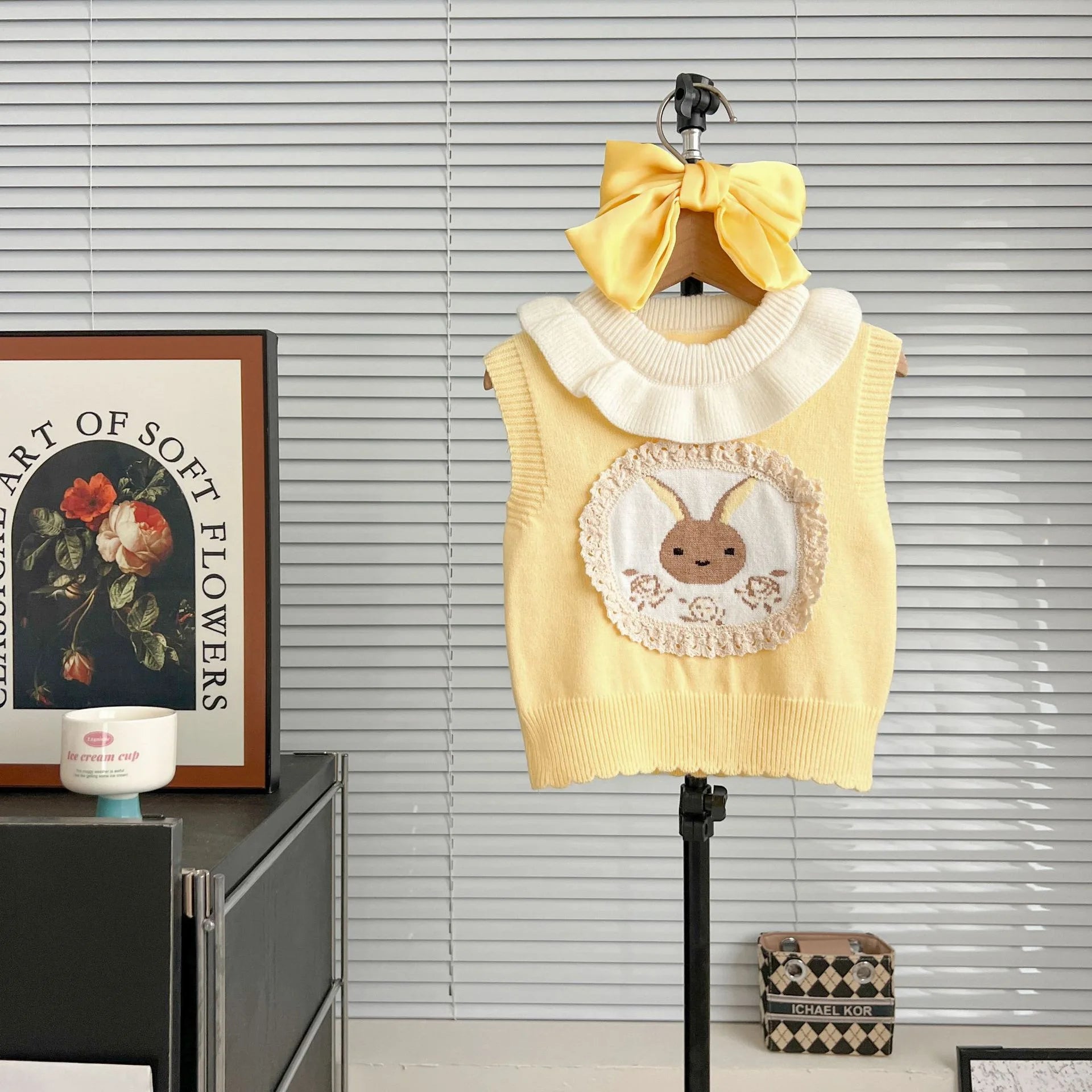 Bunny Bloom Wool Vest