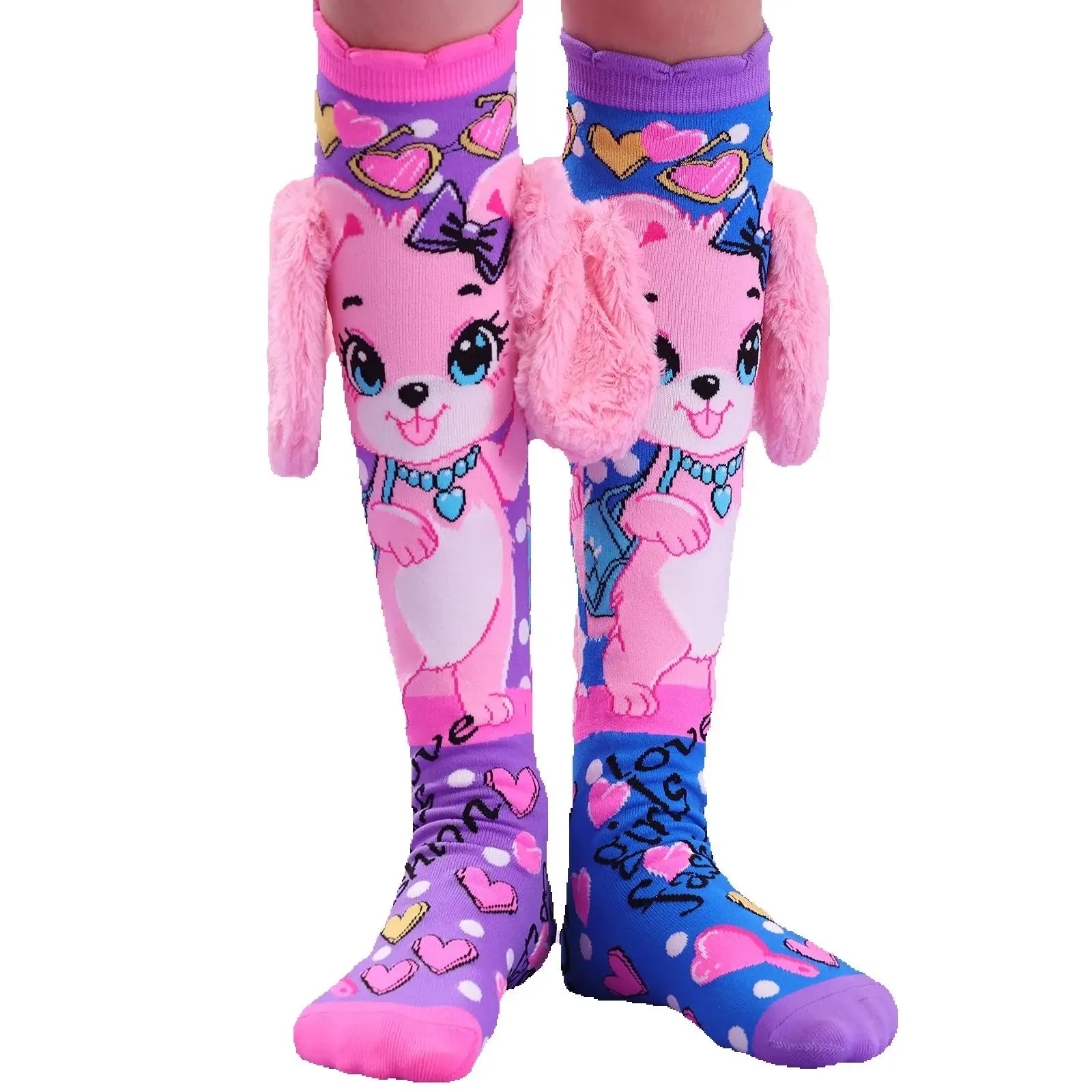 Puppy Love Knee-High Socks – With Floppy Plush Ears
