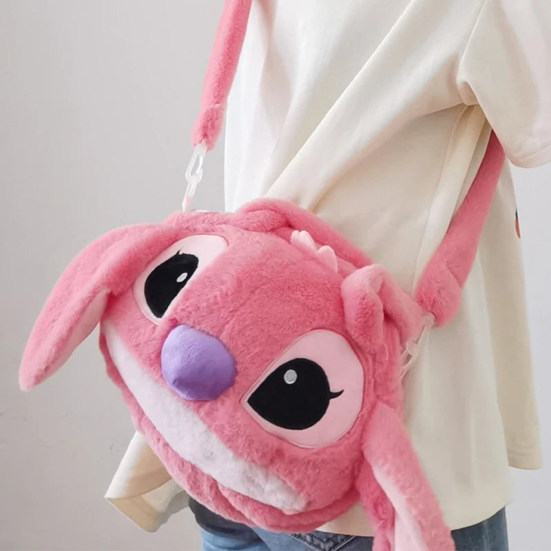 Plush Pink Character Bag