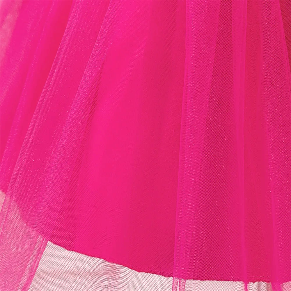 Glamour Pink Girls’ Party Dress