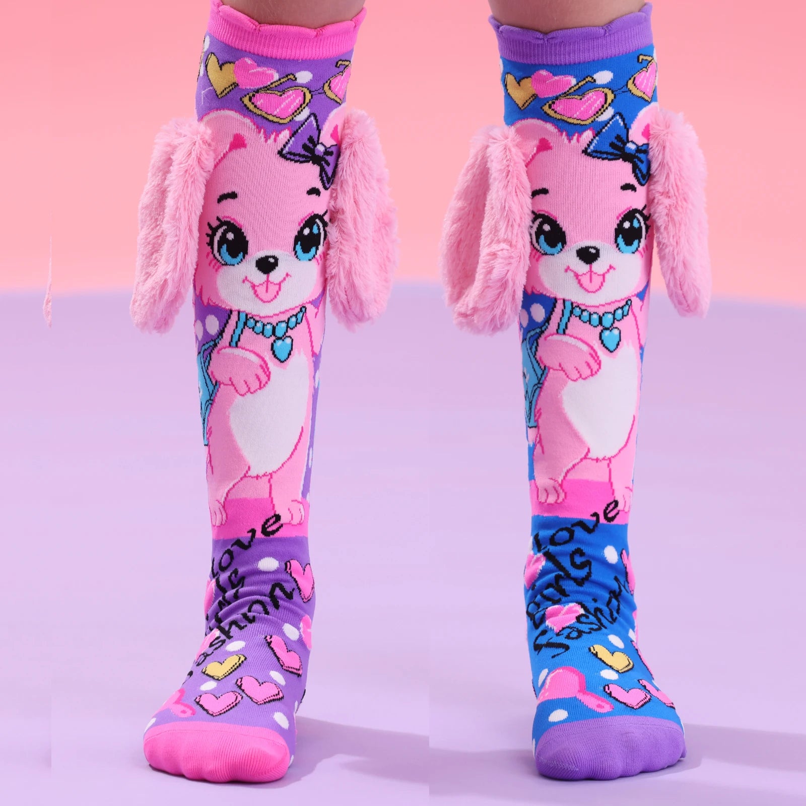 Puppy Love Knee-High Socks – With Floppy Plush Ears