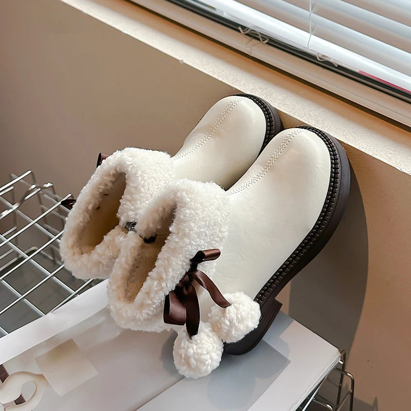 Pom-Pom Lined Winter Boots