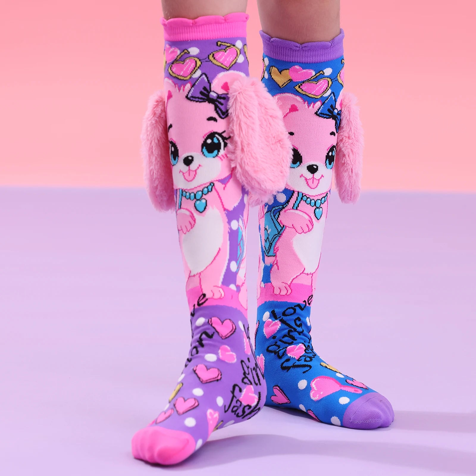 Puppy Love Knee-High Socks – With Floppy Plush Ears