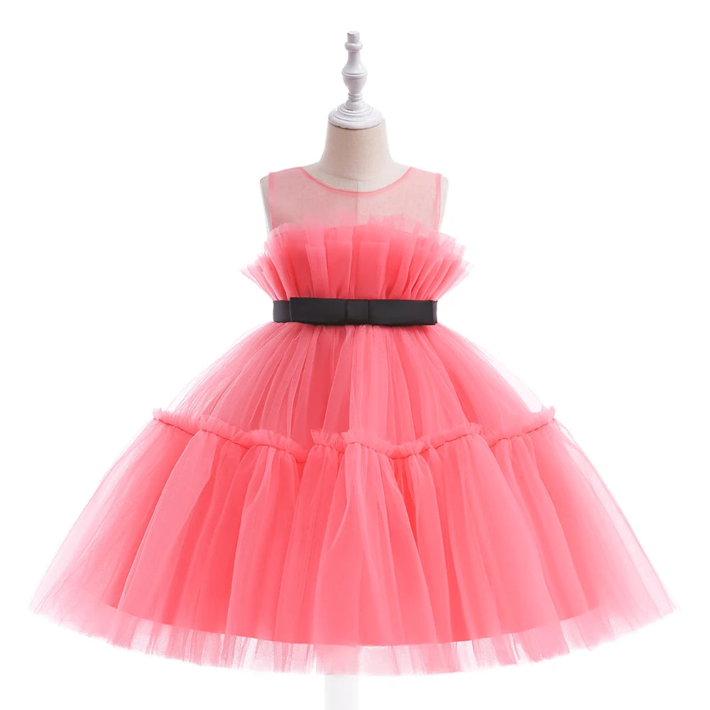 Rainbow Tulle Princess Party Dress