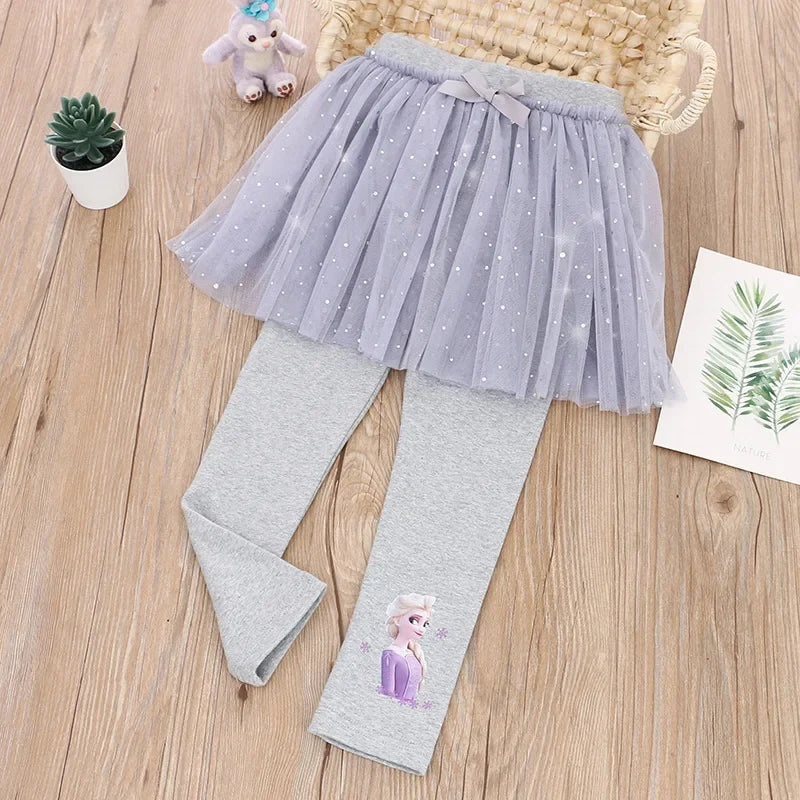 Ice Princess Sparkle Tulle Leggings