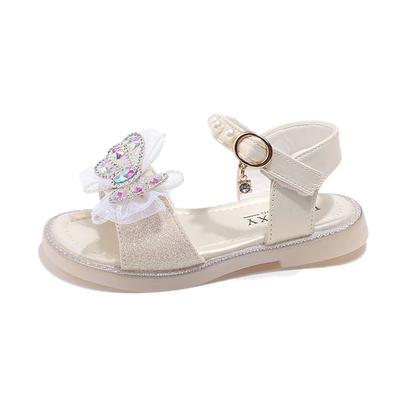 Crystal Bow Princess Sandals