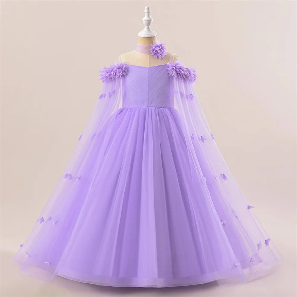 Floral Royalty Kids' Party Dress