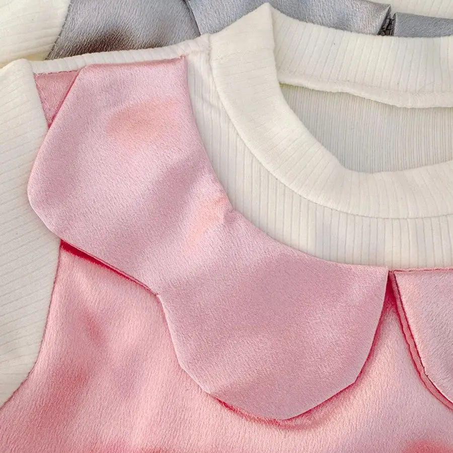 Baby Girl Pink Tulle Dress with Bow