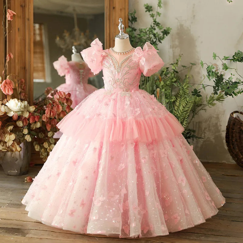 Blush Butterfly Ball Gown