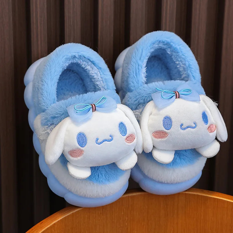 Whimsical Plush Slippers for Girls
