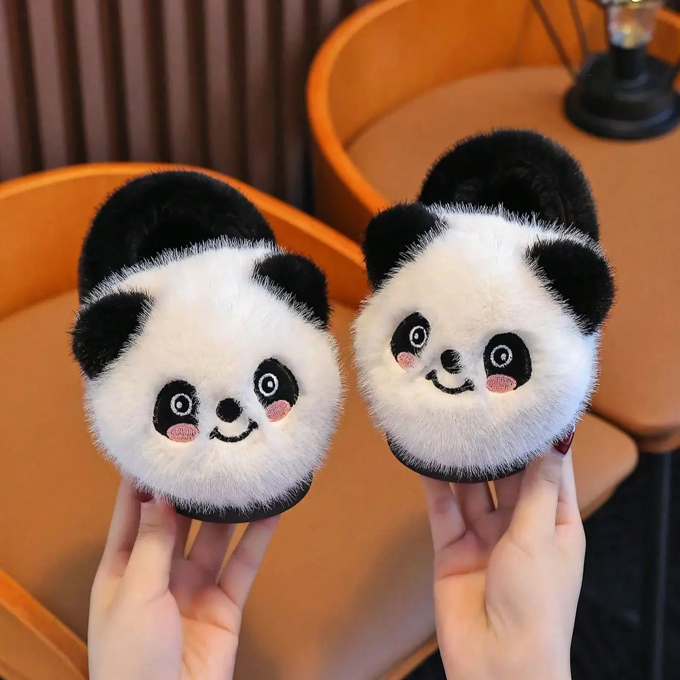 Panda Snuggles Plush Slippers