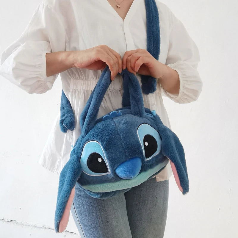 Plush Blue Character Bag