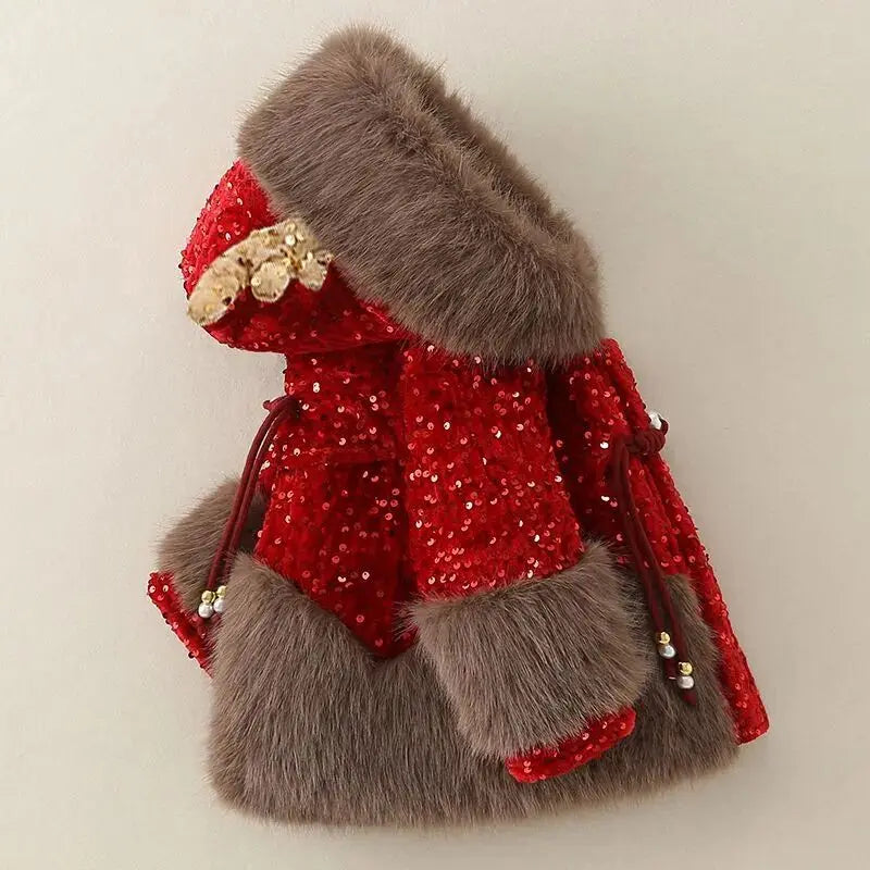 Holiday Glow Sequin Coat