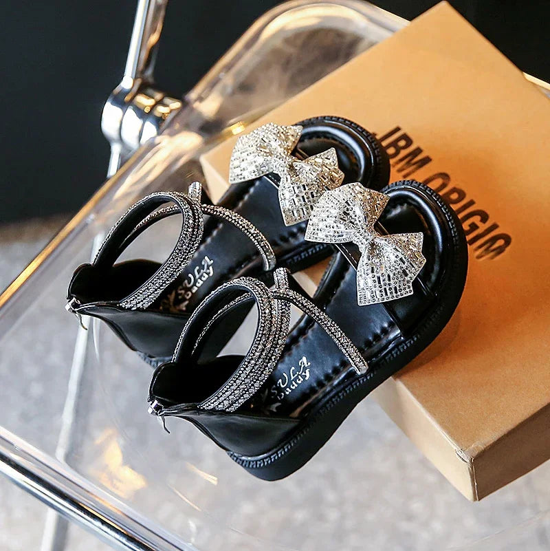 Sparkle Bow Gladiator Sandals