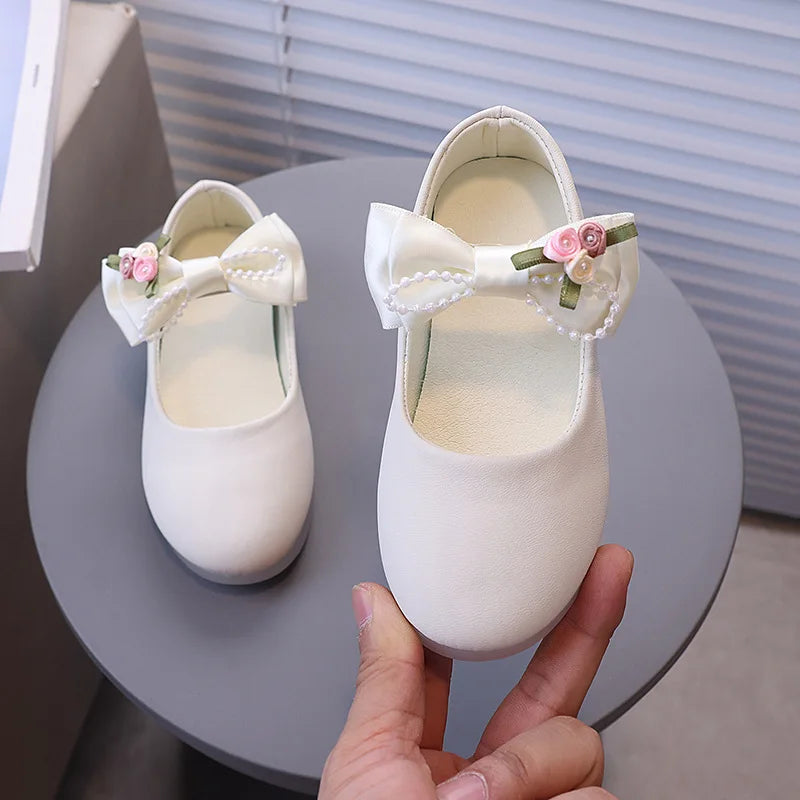 Sapatilha Infantil Elegance com Laço Floral