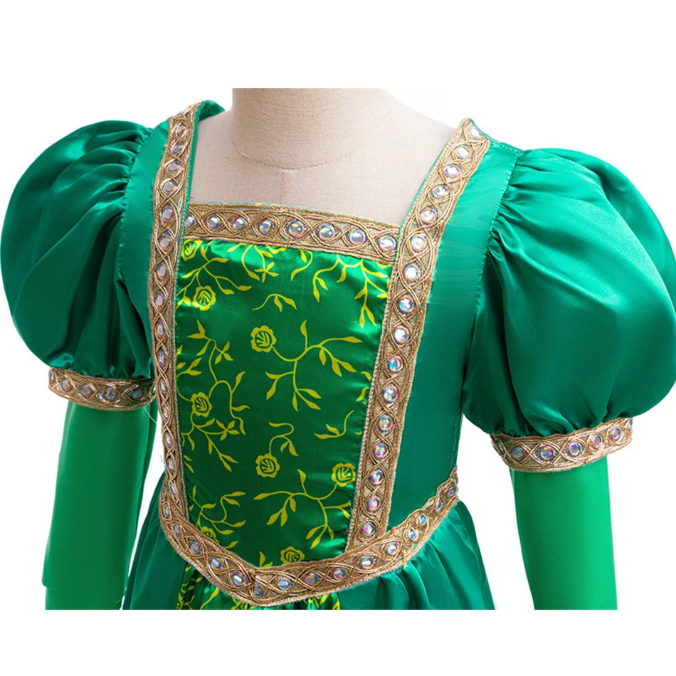 Green Forest Princess Costume with Accessories