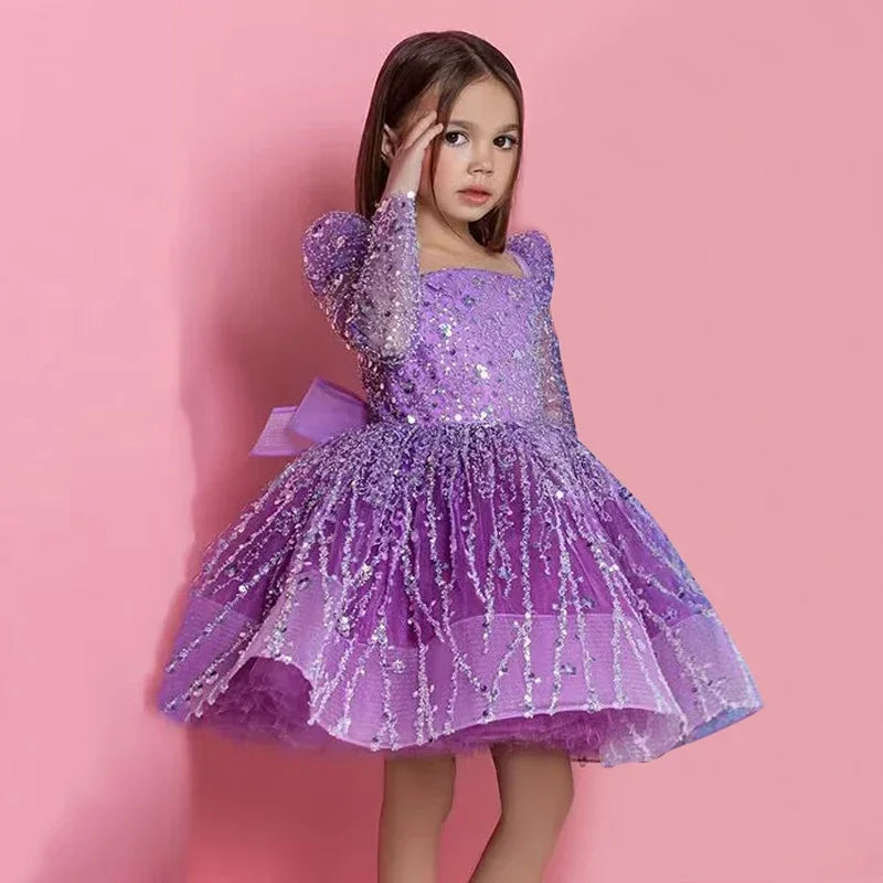 Crystal Charm Kids' Party Dress