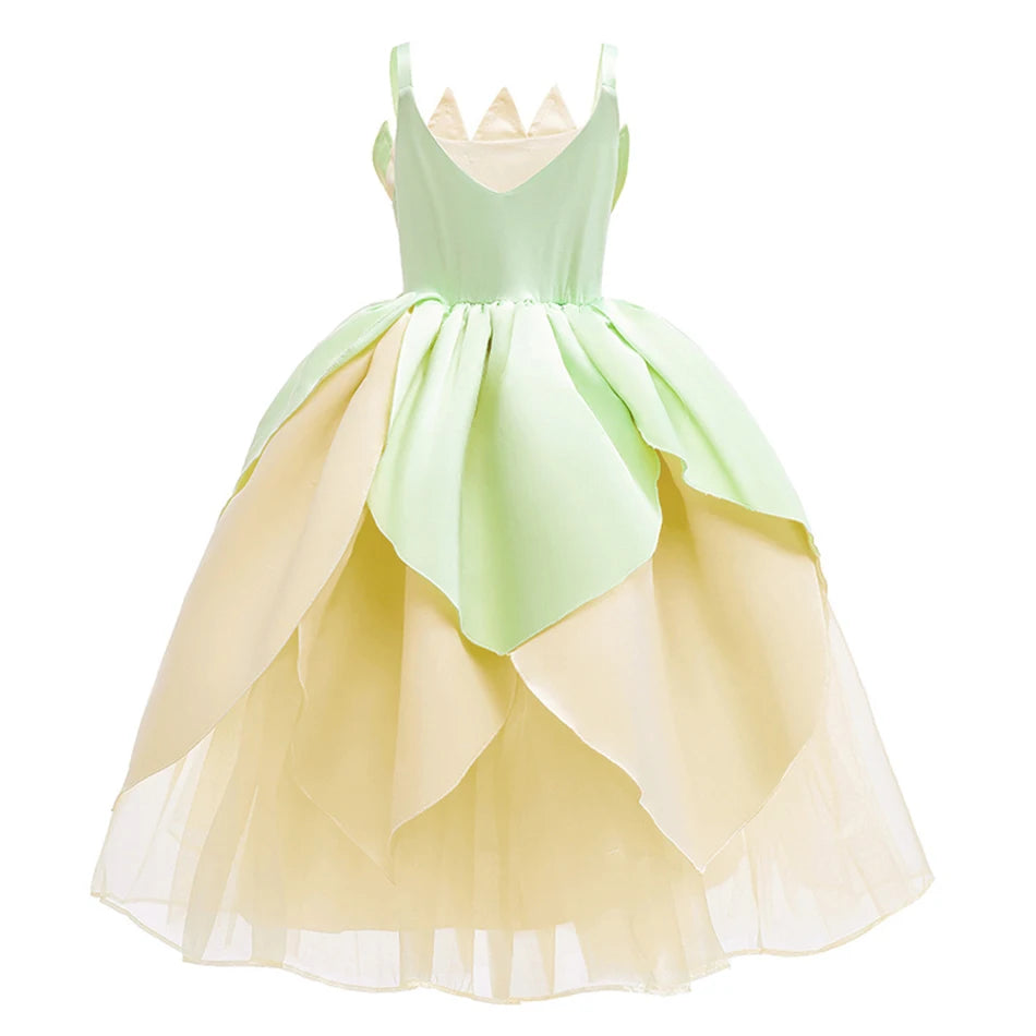 Green Flower Princess Costume for Girls