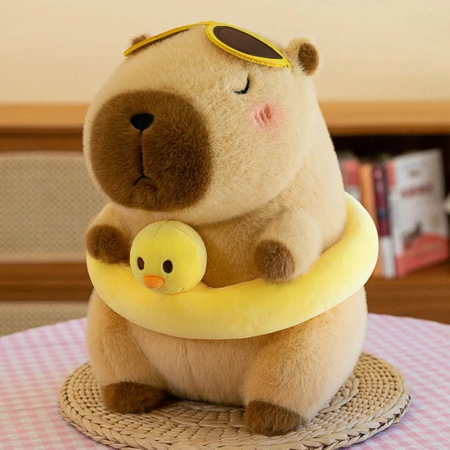 Pool Day Capybara Plush – Fluffy Capybaras