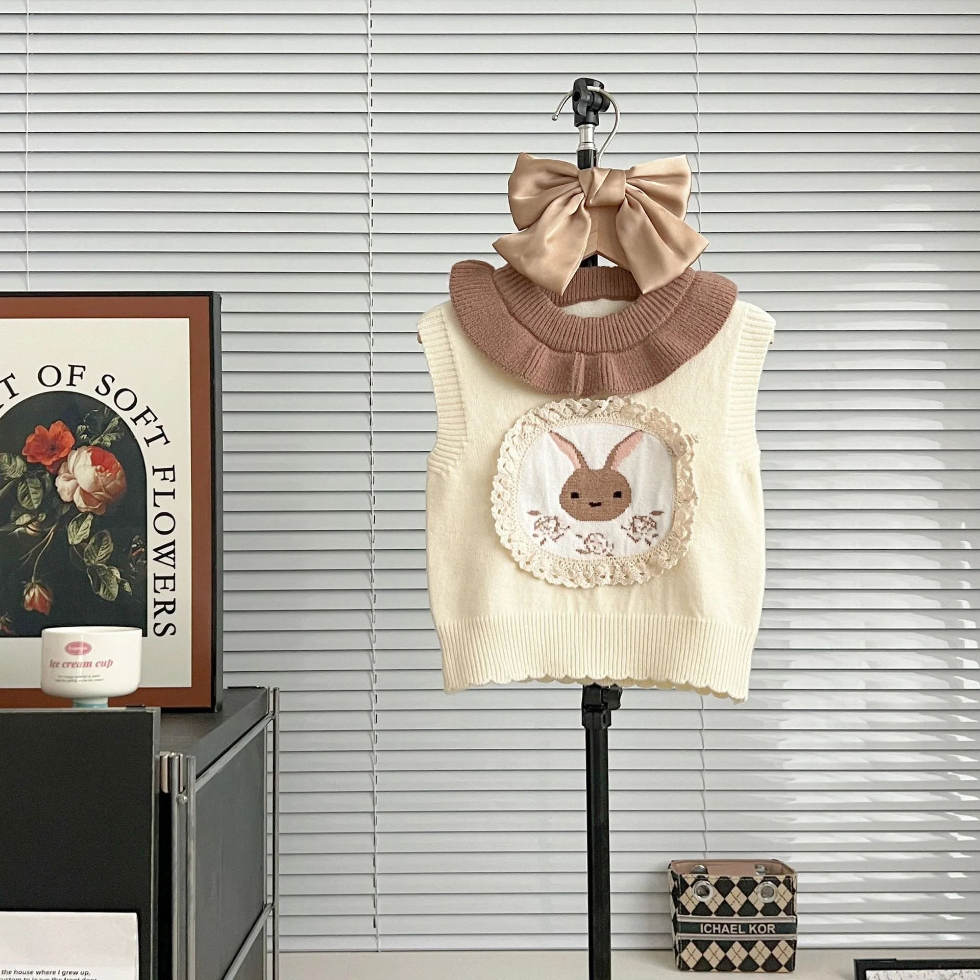 Bunny Bloom Wool Vest