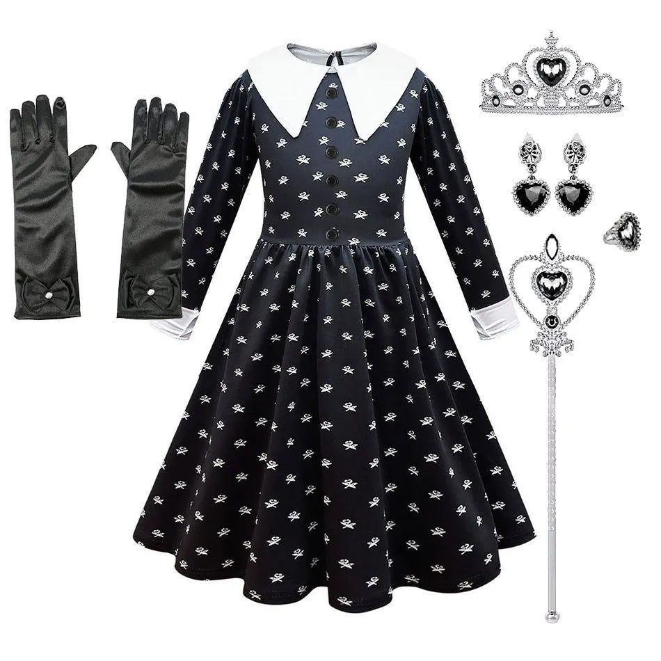 Gothic Girl Halloween Costume Set