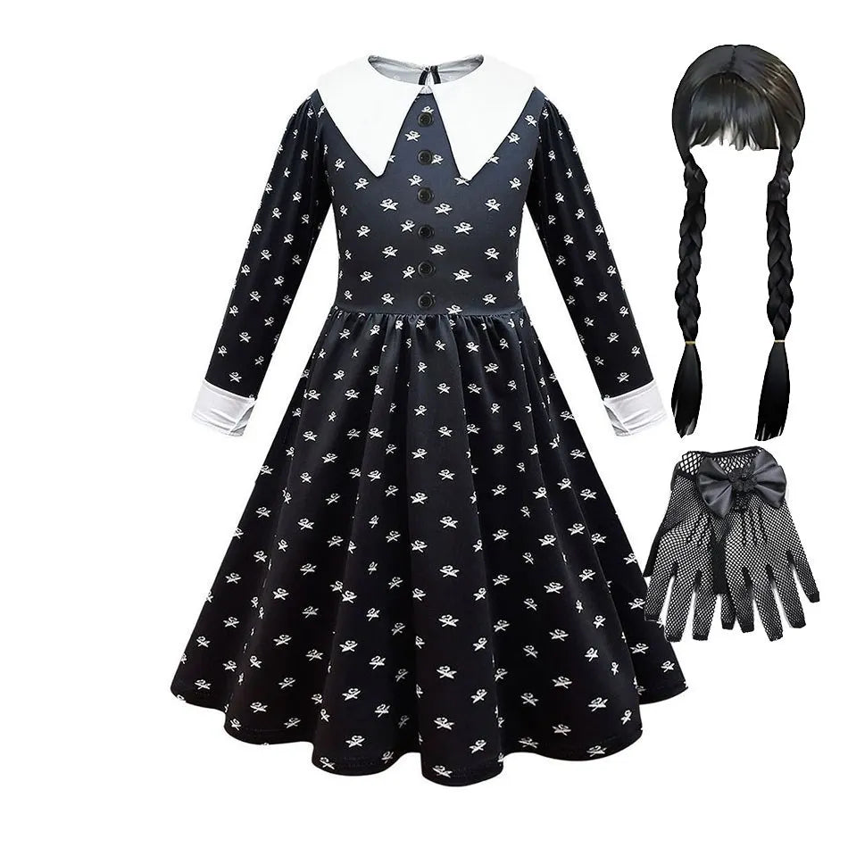 Gothic Girl Halloween Costume Set