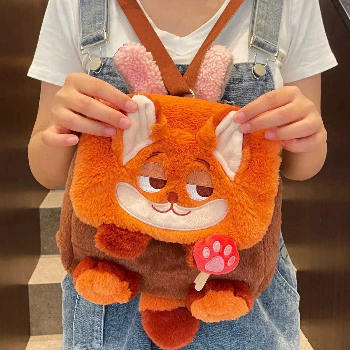 Plush Bunny & Fox Crossbody Bag