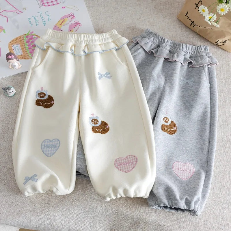 Happy Kitty Ruffle Pants