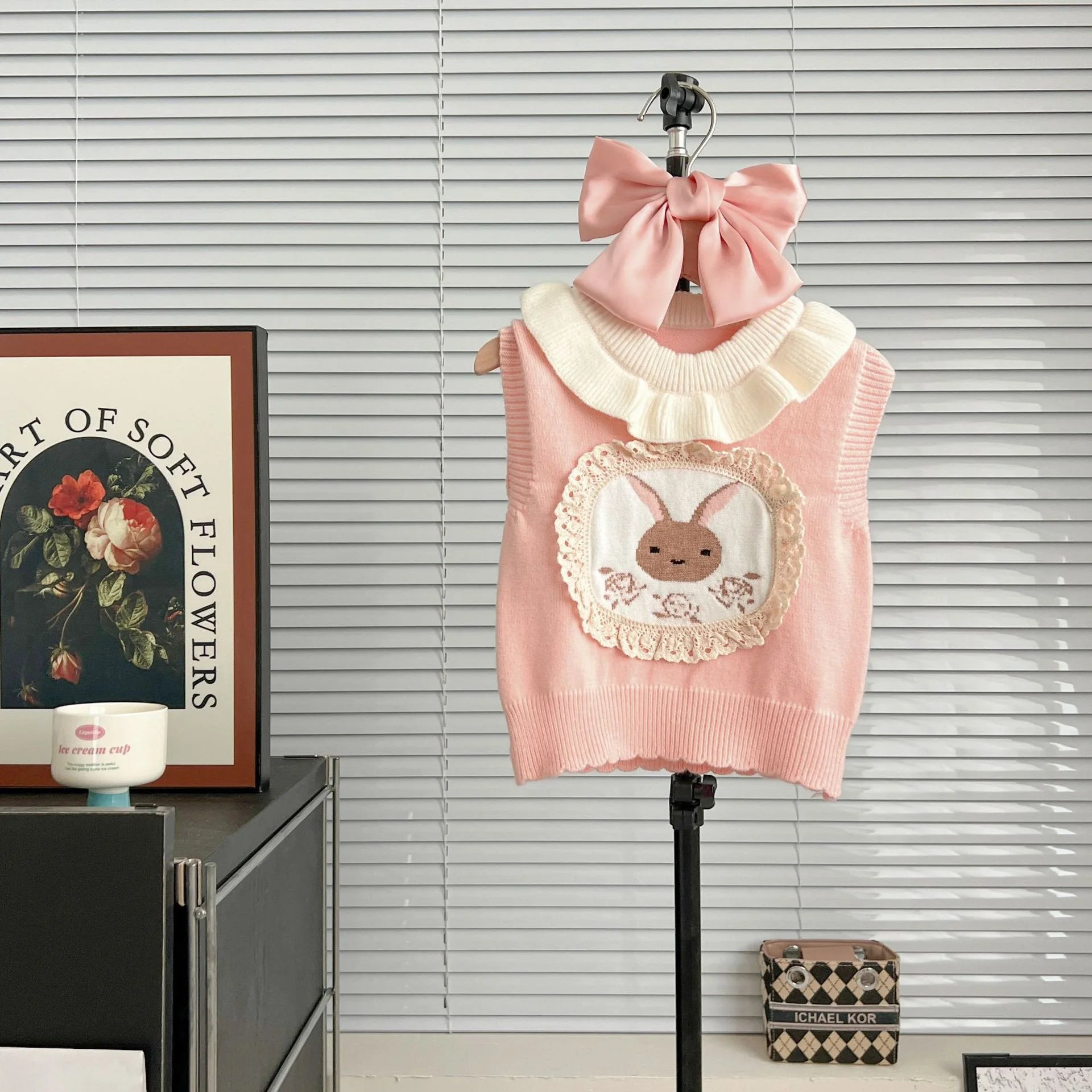 Bunny Bloom Wool Vest