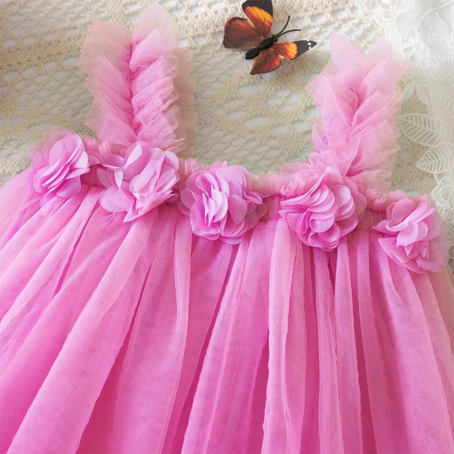 Luisa Tulle Flowers Kids' Dress – Fairy Collection