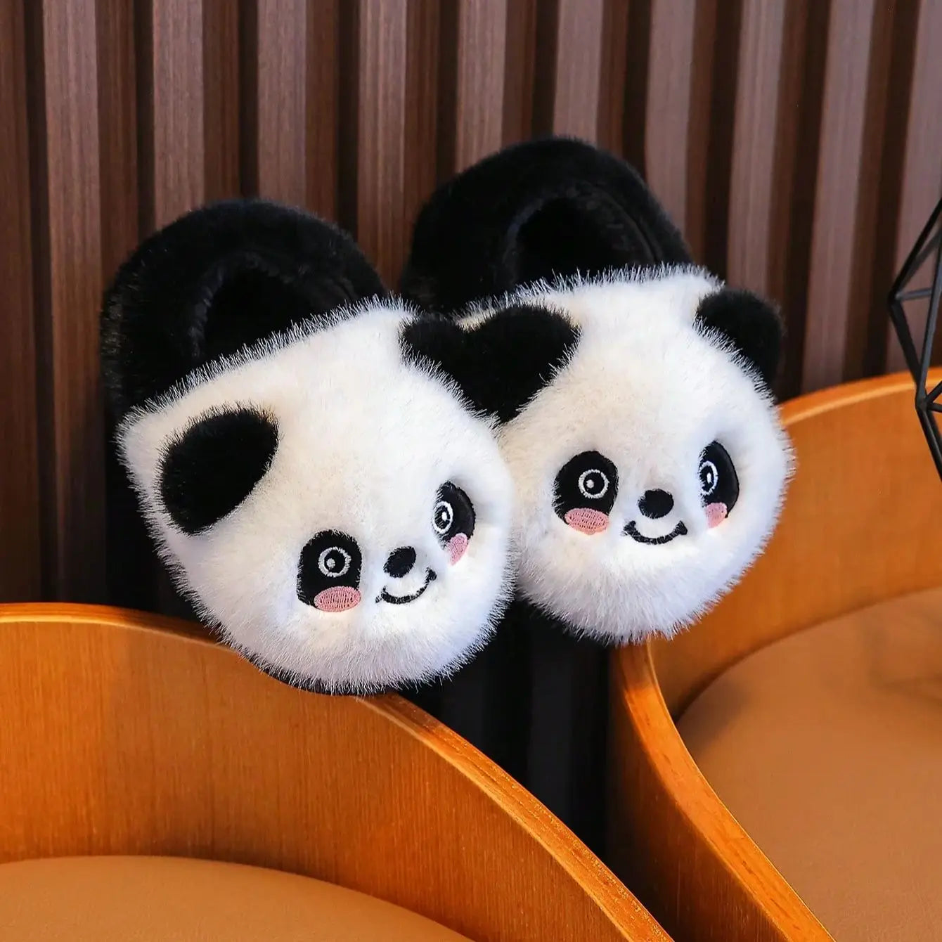 Panda Snuggles Plush Slippers