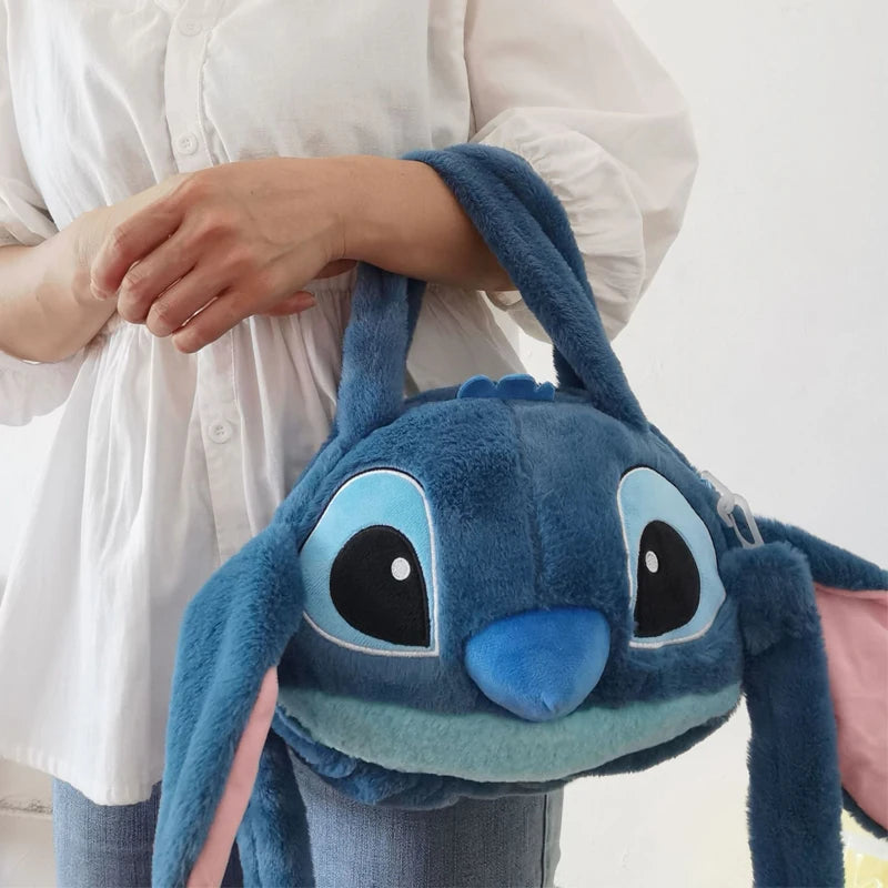 Plush Blue Character Bag