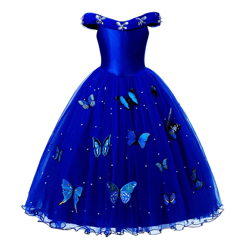 Midnight Bloom Butterfly Dress