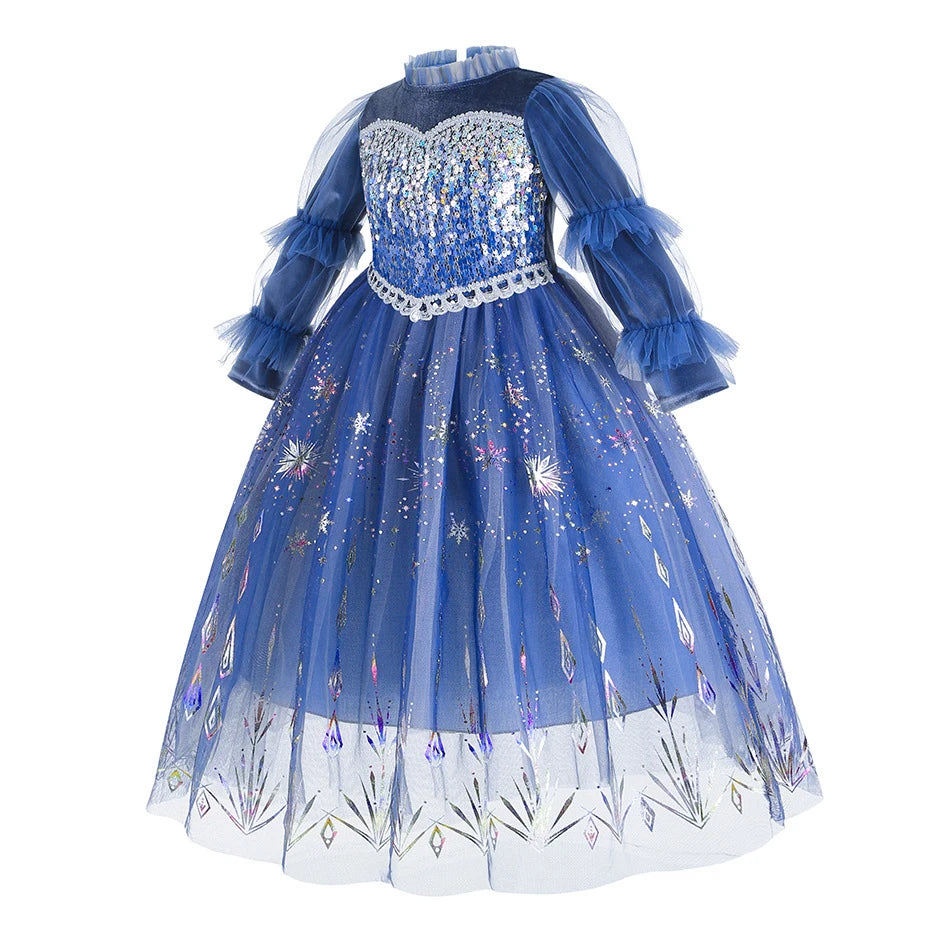 Ice Queen Velvet & Sequin Costume for Girls