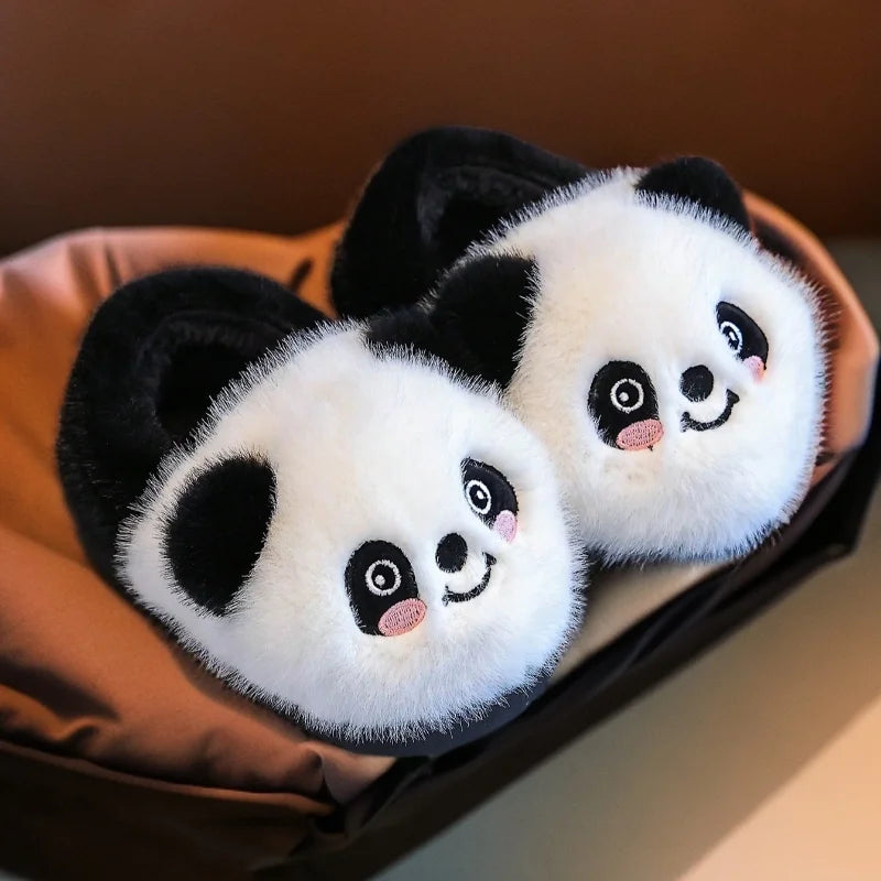 Panda Snuggles Plush Slippers