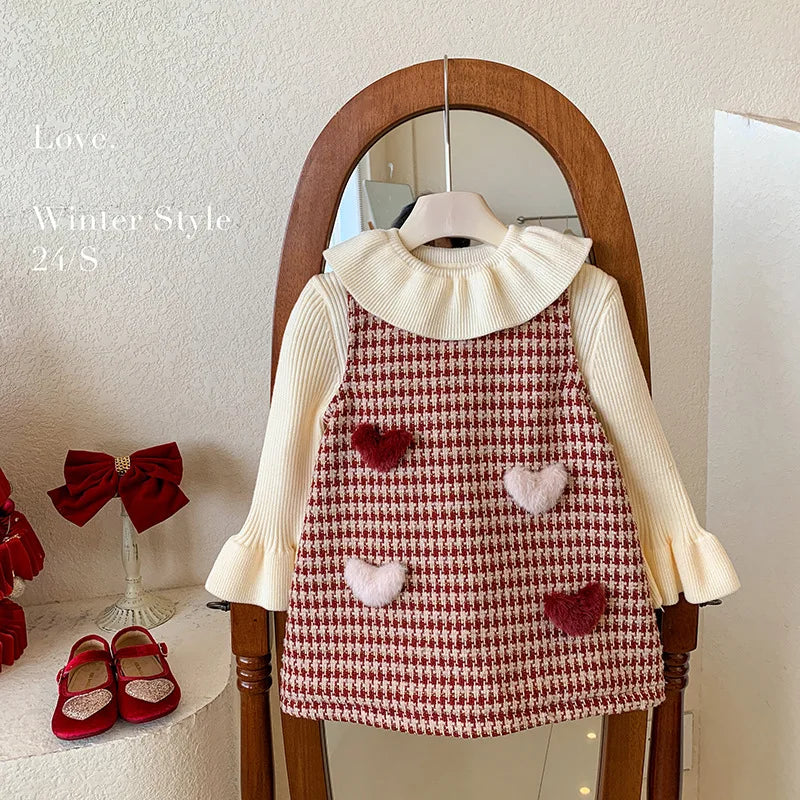 Sweetheart Cozy Dress – 2 Pieces