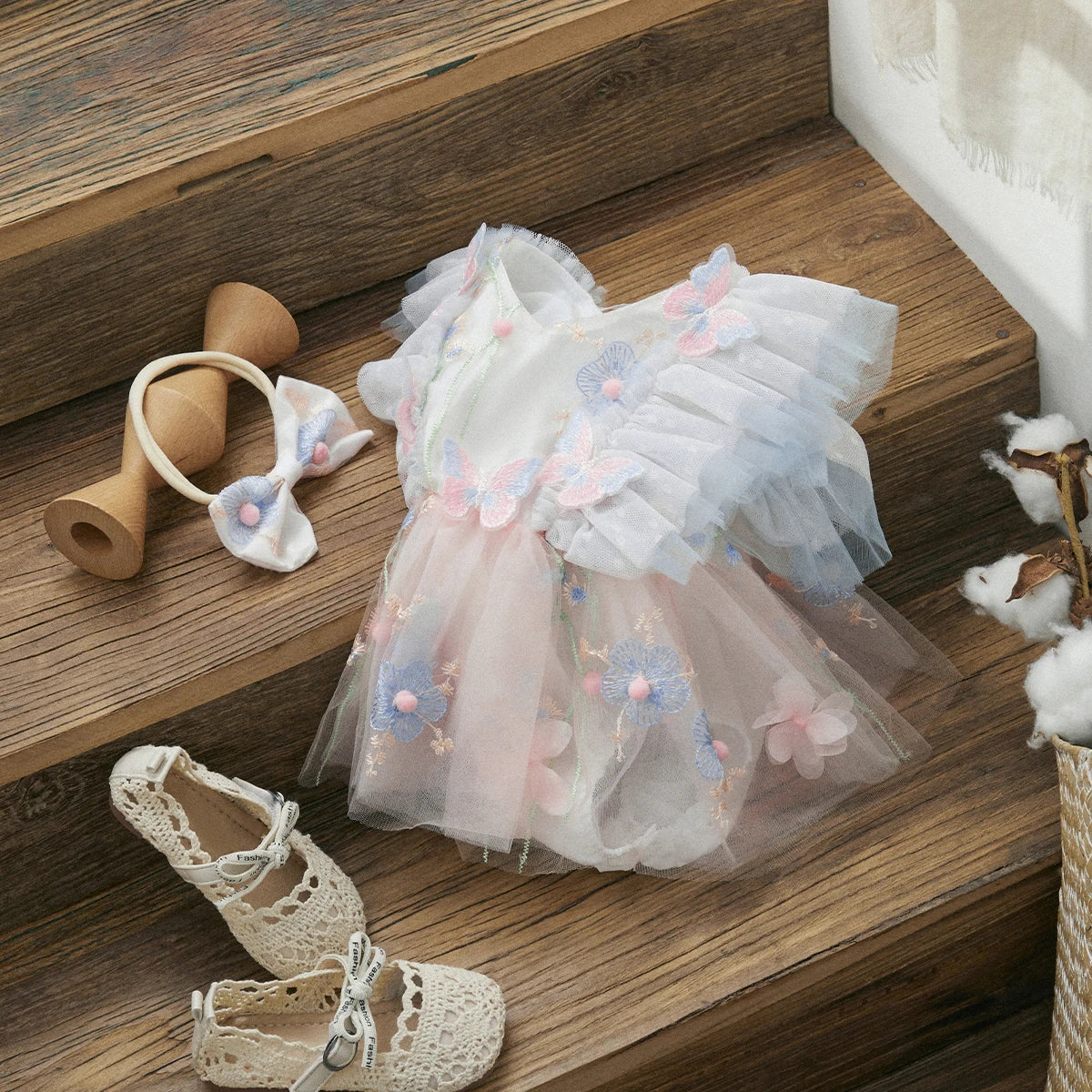 Butterfly Bloom Baby Romper Set