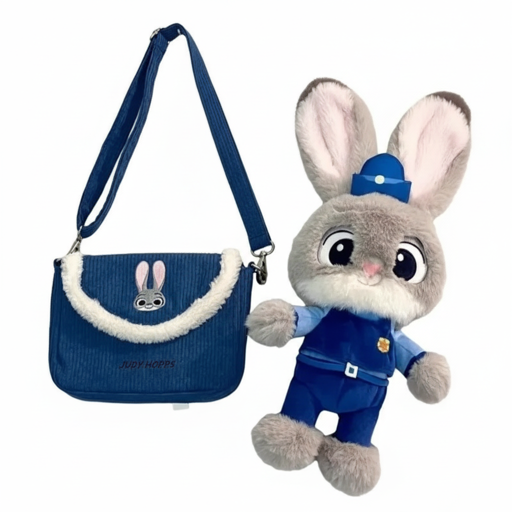 Bunny Bag and Plush - White Background