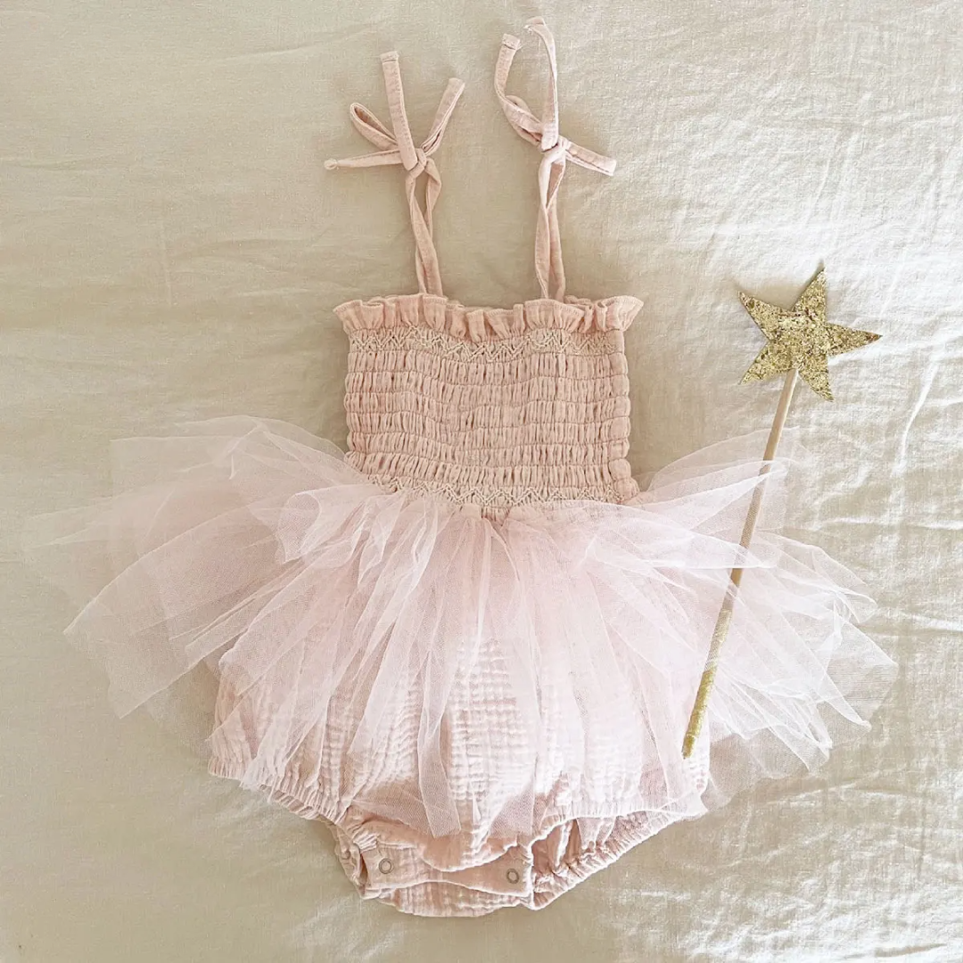 Princess Tulle Baby Romper Set