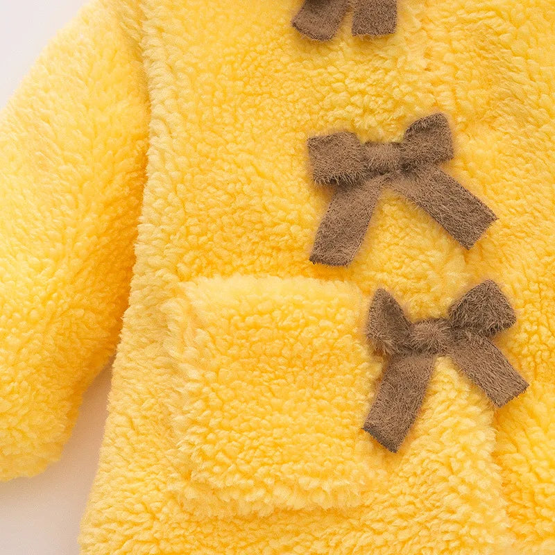 Honey Bear Fleece Coat – Pure Cuteness, Wrapped in Warmth